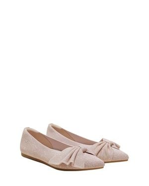 VIVAIA Pointed-Toe Bow Flats - Pink