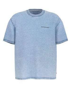 Guess Gj American Trad Graphic T-Shirt - Blue