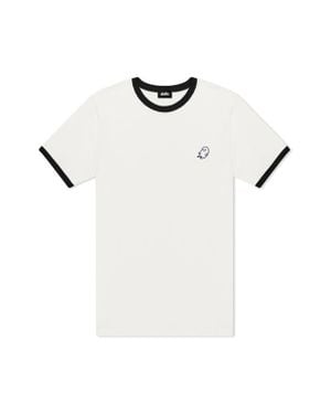 Alix Ghost Jersey Ringer Tee - White