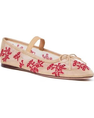Loeffler Randall Leonie Mary Jane Flat - Pink