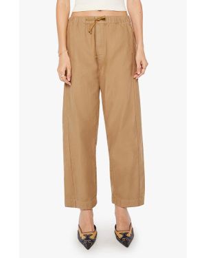 Mother The Drawn Half Pipe Cotton Drawstring Pants - Natural