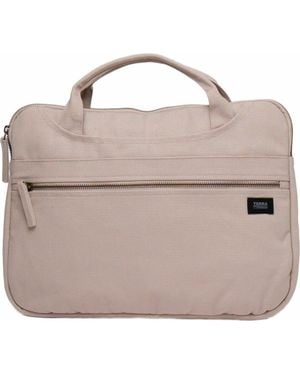 Terra Thread Organic Cotton Laptop Sleeve With Handles - Pink