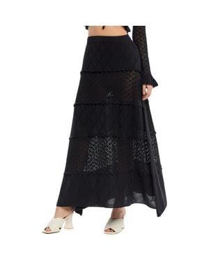CAPITTANA Addie Cover-Up Maxi Skirt - Black