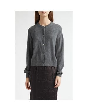 Nackiyé Seashell Cashmere Cardigan - Gray