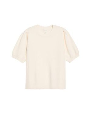 Caslon Puff Sleeve Wool & Cashmere Sweater - White