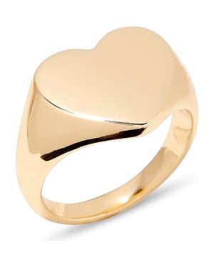 Brook and York Isabel Heart Signet Ring - White