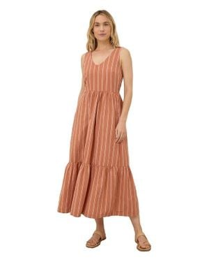 Pact Canopy Linen Easy Tank Dress Made With Organic Cotton - Natural