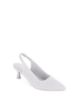 Tahari Zurich Slingback Pump - White
