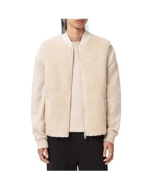 AllSaints Otis Fleece Vest - Natural