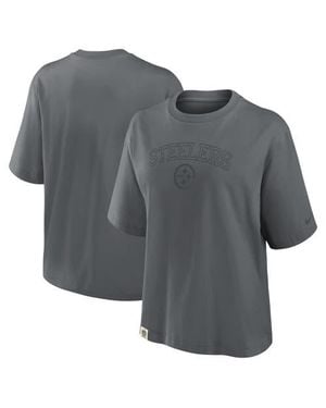 Nike Pittsburgh Steelers Glory Arch Boxy T-Shirt - Gray