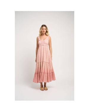 Guadalupe Lotus Dress - Pink