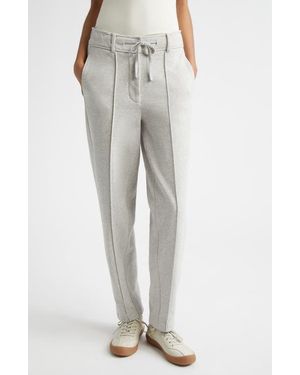 10 Crosby Derek Lam Heloise Slim Pleated Cotton Sweatpants - Gray