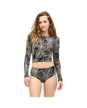 Seea Palomar Crop Top Rashguard - Black
