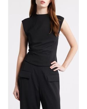 Odd Muse The Ultimate Muse Cap Sleeve Top - Black