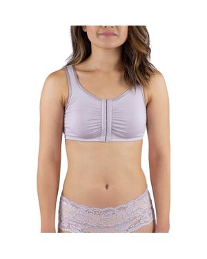 Everviolet Maia Front Close Pocketed Bralette - Purple