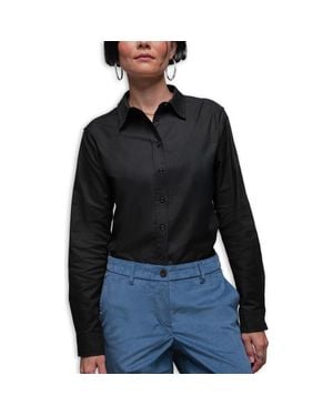 WILDFANG The Essential Long Sleeve Oxford Button Up - Black