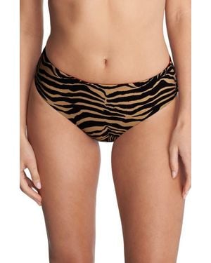 Natori Reversible Bikini Bottoms - Black