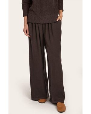 Oyun Misu Linen Wide Leg Pants - Brown