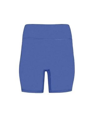 Lezat Ada Organic Cotton Bike Short With Seam - Blue