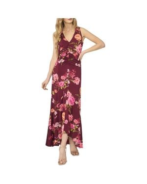 Ted Baker Elizabeth Floral Ruched Dress - Red