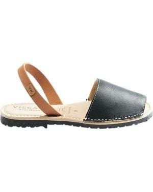 VISCATA Menorquina Leather Avarca Sandals - Blue