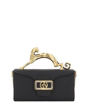 Lanvin Nano Pencil Cat Leather Bag - Black