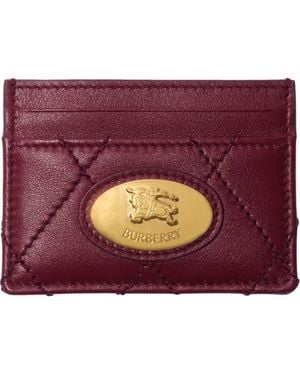 Burberry Strand Card Case - Purple