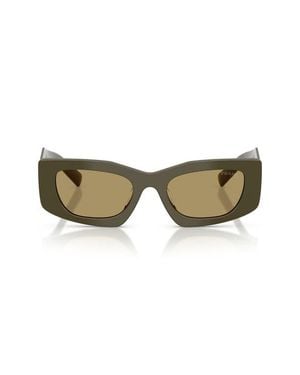 Prada 51Mm Rectangular Sunglasses - Natural