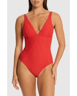 Sea Level Caracus Textured One-Piece Swimsuit