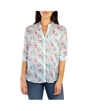 Kut From The Kloth Jasmine Chiffon Button-Up Shirt - White