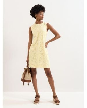 Phase Eight Bryony Sleeveless Lace Mini Dress - Natural