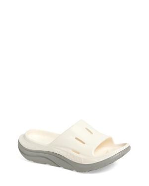 Hoka One One Gender Inclusive Ora Recovery Slide 3 Sandal - White