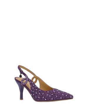 J. Reneé Viviene Slingback Pointed Toe Pump - Purple