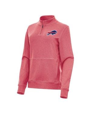 Antigua Buffalo Bills Crush Quarter-Zip Jacket - Pink
