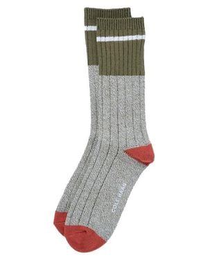 Cole Haan Casual Rib Crew Socks - Gray