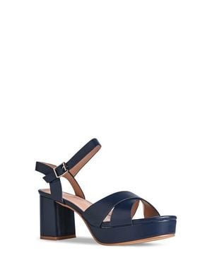 Touch Ups Toby Ankle Strap Platform Sandal - Blue