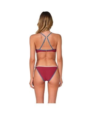 Swim Systems Kit Tie Side Bikini Swim Bottoms - Red