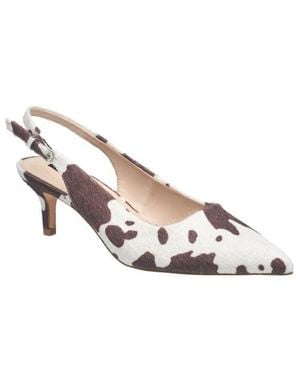 French Connection Quinn Cowprint Heel - Metallic