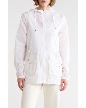 Sam Edelman Transparent Anorak - White