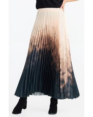 Brave+True Alias Pleated Maxi Skirt - Blue
