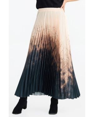 Brave+True Alias Pleated Maxi Skirt - Blue