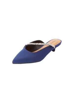 Comfortview The Bette Slip On Mule - Blue
