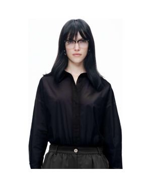 Nocturne Shirt Collar Bodysuit - Blue
