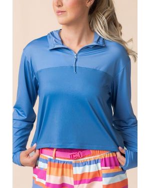 Nani Swimwear Quarter Zip Sunshade - Blue