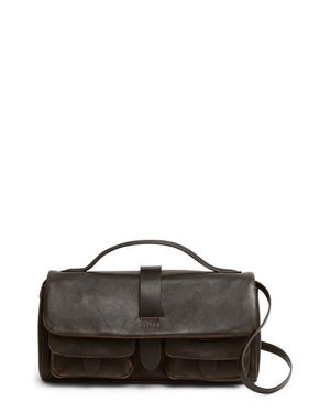 Aimee Kestenberg Rebel Snake Embossed Leather Crossbody Bag - Black