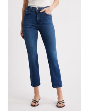 FRAME The Reboot High Waist Crop Flare Jeans - Blue