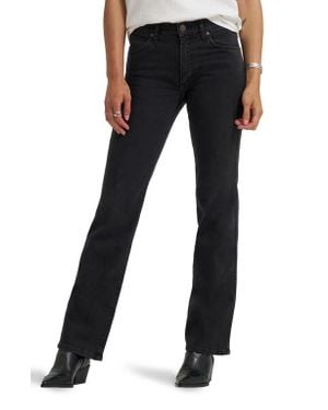 Wrangler Wrancher Mid Rise Bootcut Jeans - Black