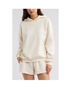 BP. Relaxed Fleece Hoodie - Natural