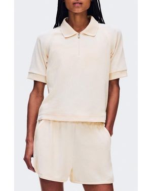 On Shoes Courtside Cott Blend Terry Polo - White