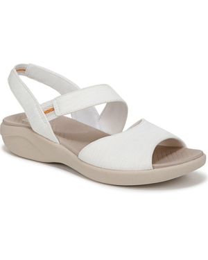 Bzees Cheerful Quarter Strap Slip-On Sandal - White